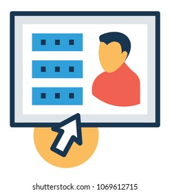 
User Account Management Vector Icon
