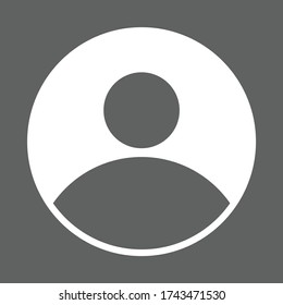 User account profile circle flat vector icon ass color for apps and websites.Can be used for Web, Mobile, Infographic and Print. EPS 10 Vector illustration. 