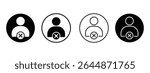 User Account Removed Icon, delete reject user icon sign, Delete user icon symbol concept for graphic design, Website, UI. App.