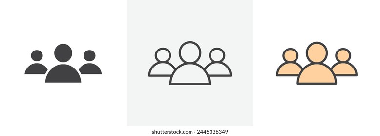 User Account and Social Avatar Icon Set. Online Identity and Profile Symbols.