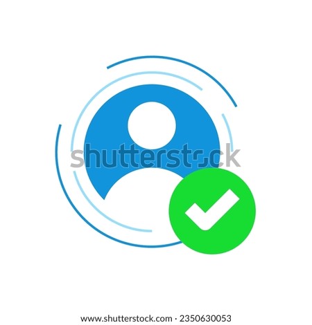 User account verified successfully concept illustration flat design vector eps10. modern graphic element for landing page, empty state ui, infographic, icon