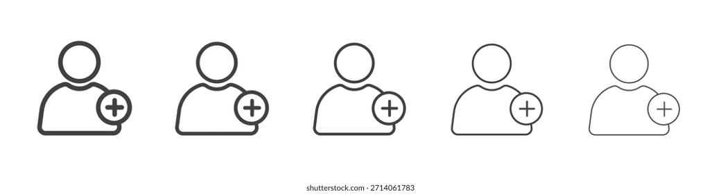 El usuario agrega el diseño del icono, logotipo, App, UI. Ilustración vectorial, EPS