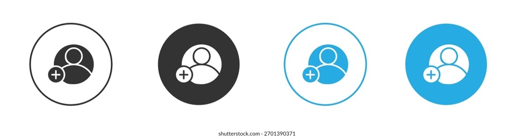 User add icon. Graphic icon design template