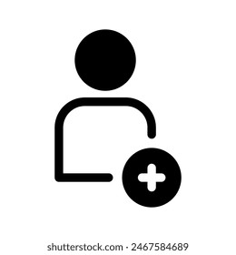 User Add Icon Vector Symbol Design Illustration