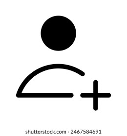 User Add Icon Vector Symbol Design Illustration