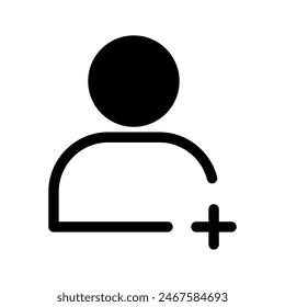 User Add Icon Vector Symbol Design Illustration