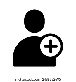 User Add Icon Vector Symbol Design Illustration