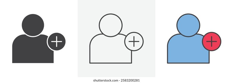 User add icons pack for website designs