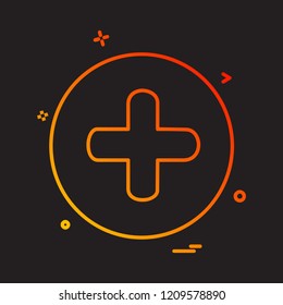 User add Interface icon design vector