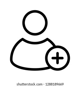 user add line icon
