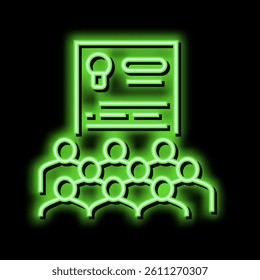 user agreement crowdsoursing neon light sign vector. user agreement crowdsoursing illustration