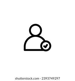 User approved icon vector illustration