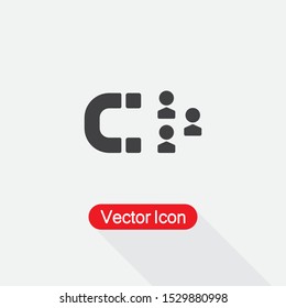 User Attraction Icon Vector Illustration Eps10