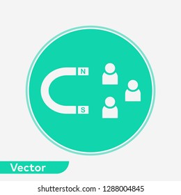 User attraction vector icon sign symbol