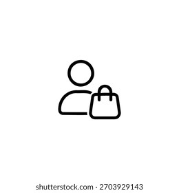 Benutzer-Avatar mit einem Einkaufstaschen-Symbol