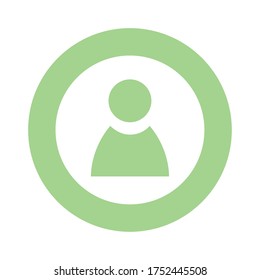 user avatar block style icon vector illustration design