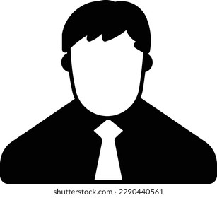 user avatar businessman people person Glyph