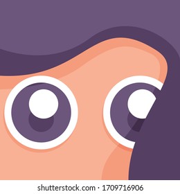 User Avatar with Cute and Flat Style. Suitable for your Profile Picture or Icon