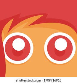 Avatar de usuario con estilo plano y plano. Adecuado para su imagen de perfil o icono