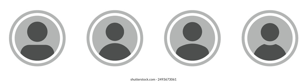 User avatar flat vector icon designs