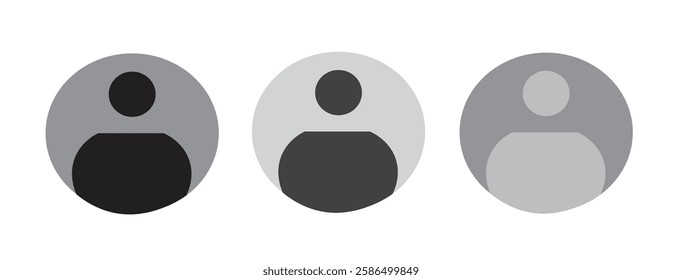 User avatar flat vector icon designs