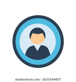 user avatar icon, ideal for profiles, accounts, contact sections, or team page