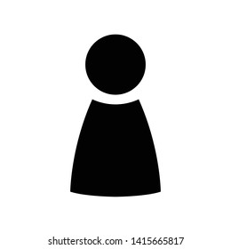 User avatar icon profile symbol isolated for web and mobile eps 10