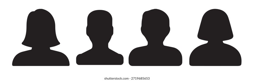 Conjunto de iconos de avatar de usuario Perfil de Iniciar sesión de usuario Icono de usuario de avatar 