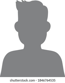 User Avatar Icon, Sign, Profile Symbol.User Avatar Icon, Sign, Profile Symbol.Male Face Silhouette Or Icon. Man Avatar Profile. Unknown Or Anonymous Person. Vector Illustration.