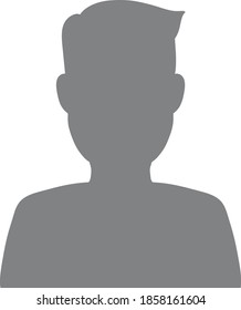 User Avatar Icon, Sign, Profile Symbol.User Avatar Icon, Sign, Profile Symbol.Male Face Silhouette Or Icon. Man Avatar Profile. Unknown Or Anonymous Person. Vector Illustration.