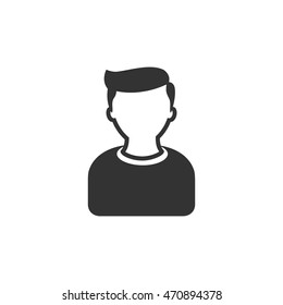 User avatar icon in single color. Social media blog forum group internet connection teamwork
