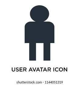 User Avatar icon vector isolated on white background for your web and mobile app design, User Avatar logo concept