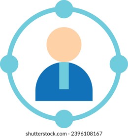 User Avatar Profile Icon Vector Flat Illustration