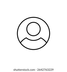 user, avatar, profile icon vector