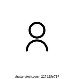 User avatar sign symbol. vector illustration. line icon