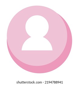 user avatar silhouette in button