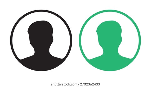 Usuario Avatar Silhouette en el Vector Circle