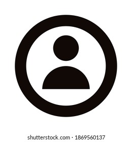 Benutzeravatar Silhouette Stil Symbol Vektorgrafik Design