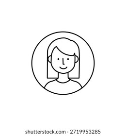 User avatar vector illustration for social media and app profiles