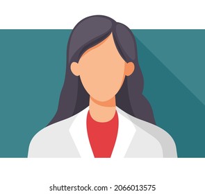 User Avatar - Young Lady wearing blazer  -  Stock Illustration as EPS 10 File