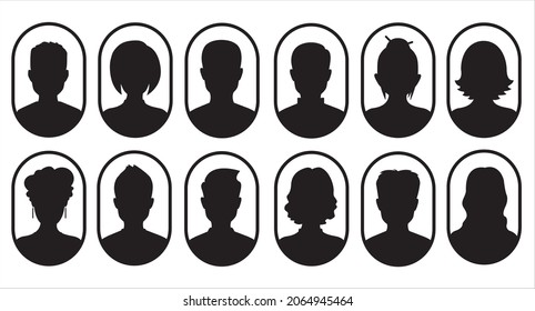 User Avatar,Person,User line icon set. Account Profile, Contact, Person, Personal.