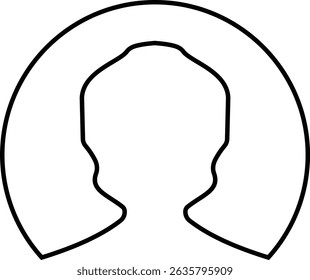 User avatars icon male and female human profile face icons. blank person Unknown anonymous person. Suitable for social media profiles, screensavers and as a template. on transparent background