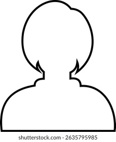 User avatars icon male and female human profile face icons. blank person Unknown anonymous person. Suitable for social media profiles, screensavers and as a template. on transparent background