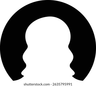 User avatars icon male and female human profile face icons. blank person Unknown anonymous person. Suitable for social media profiles, screensavers and as a template. on transparent background