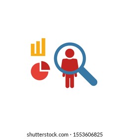 User Behavior icon. Flat creative element from big data icons collection. Colored user behavior icon for templates, web design and software.
