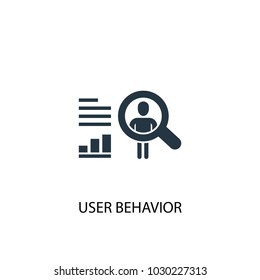 User Behavior Icon. Simple Element Illustration. User Behavior Symbol Design From Big Data, Database Collection. Can Be Used For Web And Mobile.