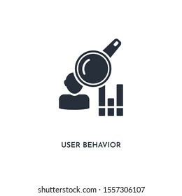 User Behavior Icon. Simple Element Illustration. Isolated Trendy Filled User Behavior Icon On White Background. Can Be Used For Web, Mobile, Ui.