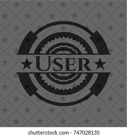 User black emblem. Vintage.