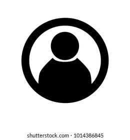 User black Icon in trendy flat style isolated on white background. User silhouette symbol for your web site design, logo, app, UI. Vector illustration, EPS10.