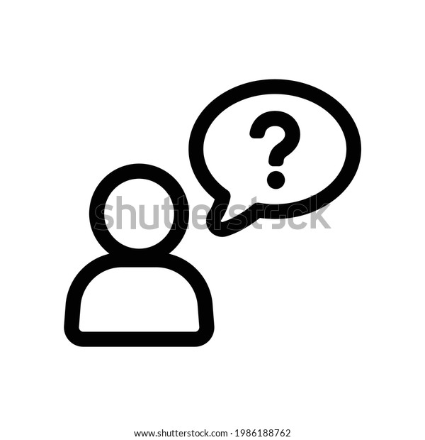 User Bubble Speech Question Mark Asking Stock Vector (Royalty Free ...